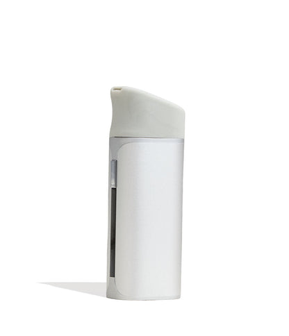 Silver Yocan Black Pocket Concentrate Vaporizer Side View on White Background