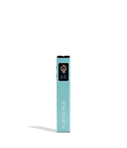 Blue Yocan Flat Plus 2.0 Variable Voltage Battery 12pk Front View on White Background