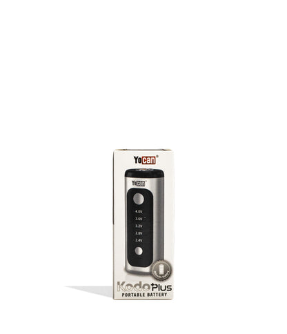 Silver Yocan Kodo Plus Cartridge Battery 12pk Packaging Front View on White Background