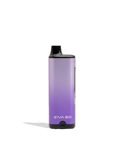Purple Yocan Ziva 2.0 Variable Voltage Battery 10pk Front View on White Background